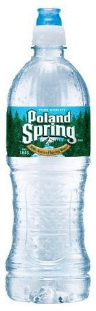 POLAND SPRING 100 Percent Natural Spring Water Plastic Sportscap Bottle 24 Oz. Supply