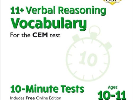 11+ CEM 10-Minute Tests: Verbal Reasoning Vocabulary - Ages 10-11 (with Online Edition) Hot on Sale